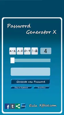 Password Generator X android App screenshot 1